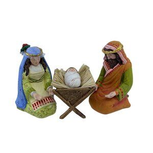 patience brewster by mackenzie childs "nativity holy family" handcrafted